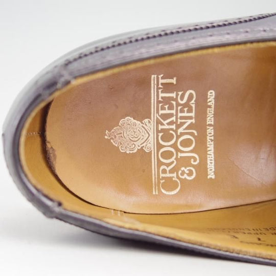 極上★クロケット&ジョーンズ 7E【★オックスフォードシューズ/DRUMMOND】ドラモンド/348ラスト/カーフ/黒/メンズ/Crockett&Jones★e487