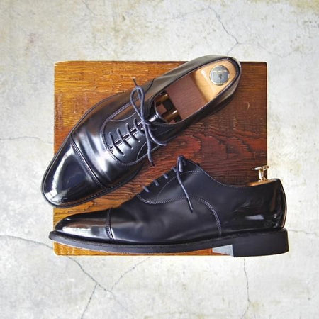 美品★(英)アルフレッド・サージェント 6F【貴重★(仏)BOWEN別注/ストレートチップ】109ラスト/黒/メンズ/Alfred Sargent★e490