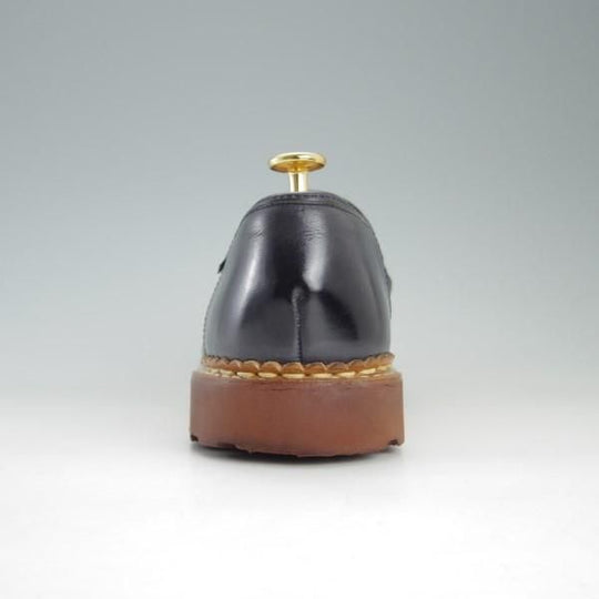 美品★パラブーツ SIZE 7.5【定価￥70,200-★ユナイテッドアローズ別注/REIMS/ランス】コインローファー/リスレザー/紺/Paraboot★e491