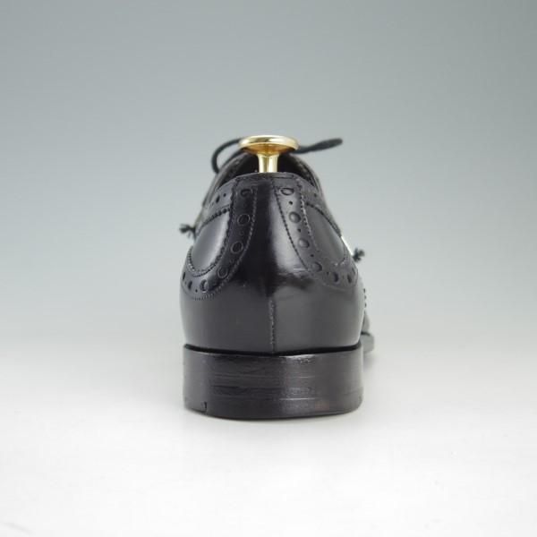 極上★(米)BARKER BLACK/バーカーブラック UK7【英国製★フルブローグ/ARCHDALE】ASHFIELDラスト/カーフ/黒/メンズ★e494