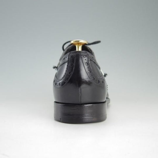 極上★(米)BARKER BLACK/バーカーブラック UK7【英国製★フルブローグ/ARCHDALE】ASHFIELDラスト/カーフ/黒/メンズ★e494