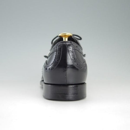 極上★(米)BARKER BLACK/バーカーブラック UK7【英国製★フルブローグ/ARCHDALE】ASHFIELDラスト/カーフ/黒/メンズ★e494