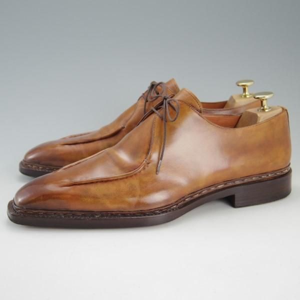 極上★(伊)サントーニ/リミテッドエディション SIZE 7【高額★ベンティベーニャ製法/Limited Edition】ARCIBALDO/茶/Santoni★e495