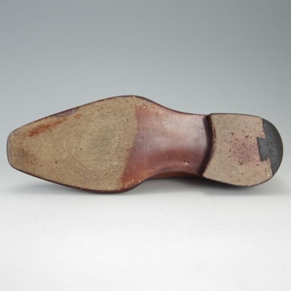 極上★(伊)サントーニ/リミテッドエディション SIZE 7【高額★ベンティベーニャ製法/Limited Edition】ARCIBALDO/茶/Santoni★e495