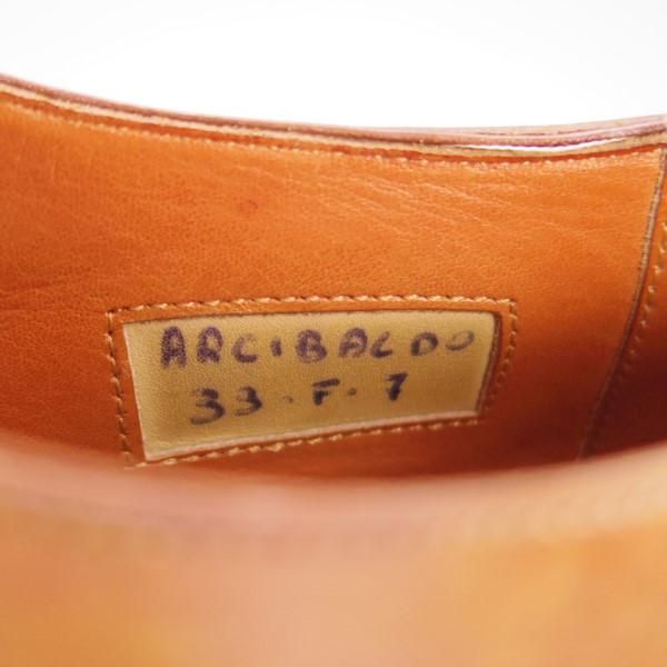 極上★(伊)サントーニ/リミテッドエディション SIZE 7【高額★ベンティベーニャ製法/Limited Edition】ARCIBALDO/茶/Santoni★e495