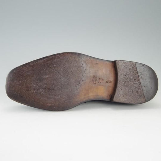 極上★(伊)タニノクリスチー SIZE 8【高額★ノルベジェーゼ製法/Uチップ】131241/カーフ/黒/メンズ/TANINO CRISCI★e496