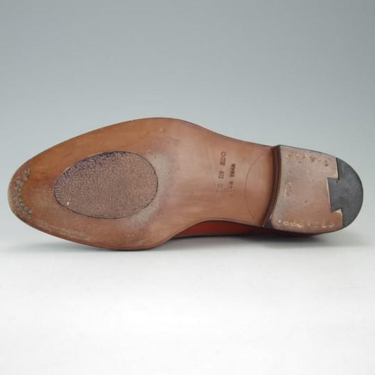 極美品★(神田)エトスクラブ UK7程度【オーダー品★ハンドソーンウェルテッド製法/九分仕立て】ダブルモンク/茶系/Ethos Club★e499