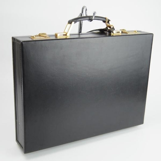 ★(英)ダンヒル/dunhill【定価10万円以上★レザー/アタッシュケース】メンズ/ビジネス/バッグ/黒/ブリーフケース★N5494