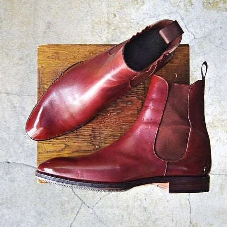 極上★(スペイン製)カルミナ SIZE 7.5【トレーディングポスト別注★Trading Post/サイドゴアブーツ】ベティスカーフ/CARMINA★e501