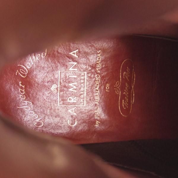 極上★(スペイン製)カルミナ SIZE 7.5【トレーディングポスト別注★Trading Post/サイドゴアブーツ】ベティスカーフ/CARMINA★e501