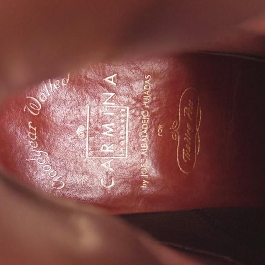 極上★(スペイン製)カルミナ SIZE 7.5【トレーディングポスト別注★Trading Post/サイドゴアブーツ】ベティスカーフ/CARMINA★e501