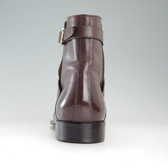 美品★(伊)F.LLI ジャコメッティ SIZE 42【定価￥140,800-★ジョッパーブーツ/FG337】(仏)デュプイ社/カーフ/濃茶/Giacometti★e502