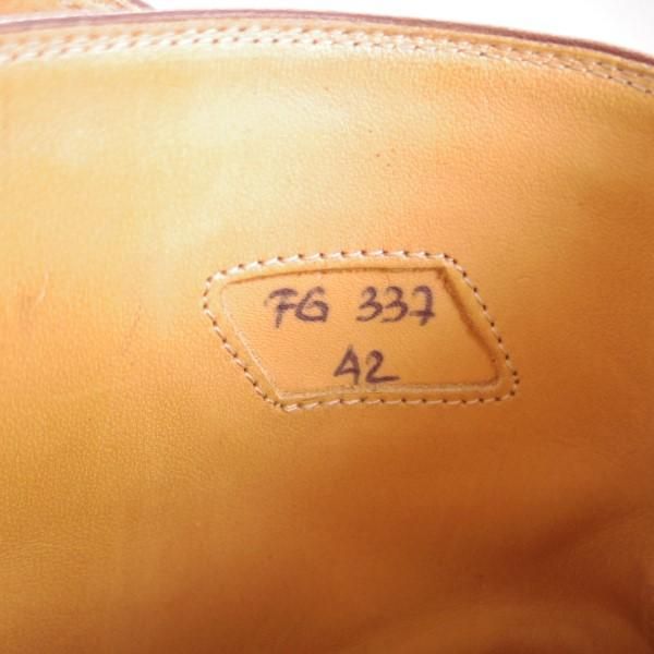 美品★(伊)F.LLI ジャコメッティ SIZE 42【定価￥140,800-★ジョッパーブーツ/FG337】(仏)デュプイ社/カーフ/濃茶/Giacometti★e502