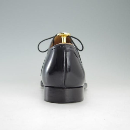 美品★(伊)ナポリターノ・ラケーレ SIZE 7.5【定価15万円程度★伊勢丹別注/ホールカット】カーフ/黒/メンズ/NAPOLITANO RACHELE★e503