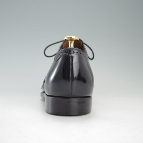 美品★(伊)ナポリターノ・ラケーレ SIZE 7.5【定価15万円程度★伊勢丹別注/ホールカット】カーフ/黒/メンズ/NAPOLITANO RACHELE★e503