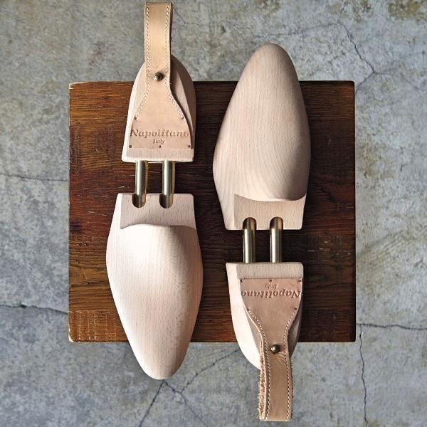 極上★(伊)ナポリターノ・ラケーレ SIZE 7-7.5(UK8程度)【★純正シューツリー】木製シューキーパー/メンズ/NAPOLITANO RACHELE★e509