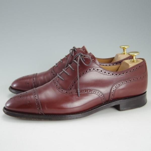 極上★(英)チーニー 8.5E【★ロイドフットウェア別注/Lloyd Footwear】Mシリーズ/89ラスト/セミブローグ/カーフ/赤茶/メンズ/CHEANEY★e511