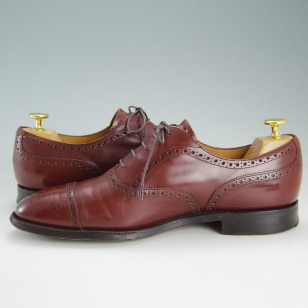 極上★(英)チーニー 8.5E【★ロイドフットウェア別注/Lloyd Footwear】Mシリーズ/89ラスト/セミブローグ/カーフ/赤茶/メンズ/CHEANEY★e511