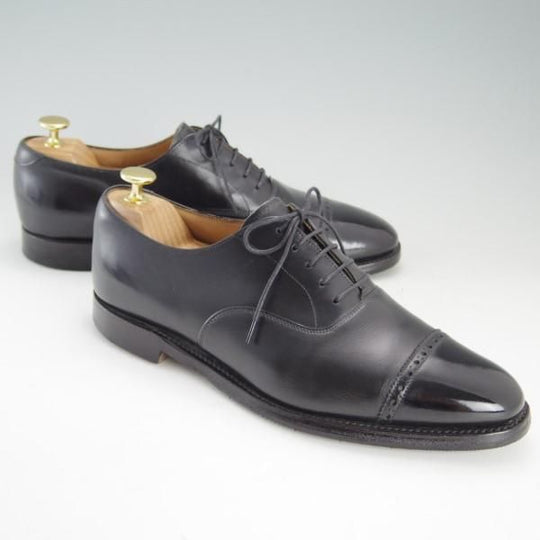 極上★(英)チーニー 8E【★ロイドフットウェア別注/LloydFootwear】Mシリーズ/89ラスト/パンチドキャップトゥ/カーフ/黒/CHEANEY★e512