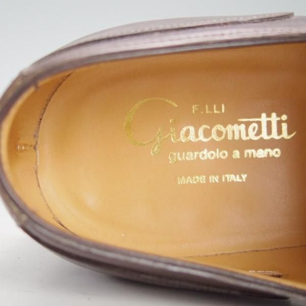 未使用★(伊)F.LLI ジャコメッティ SIZE 42【★ハンドソーンウェルテッド製法/九分仕立て】コンビ仕様/Uチップ/Giacometti★e514