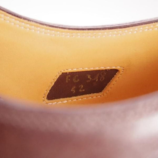 未使用★(伊)F.LLI ジャコメッティ SIZE 42【★ハンドソーンウェルテッド製法/九分仕立て】コンビ仕様/Uチップ/Giacometti★e514