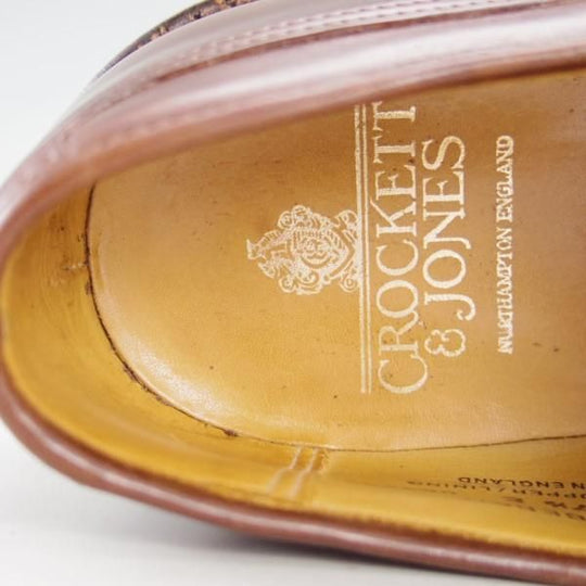 美品★クロケット&ジョーンズ 7.5E【オイルドレザー仕様★SEDBERGH/ダイナイトソール】325ラスト/ストレートチップ/Crockett&Jones★e525