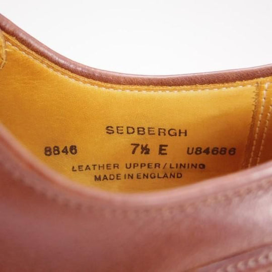 美品★クロケット&ジョーンズ 7.5E【オイルドレザー仕様★SEDBERGH/ダイナイトソール】325ラスト/ストレートチップ/Crockett&Jones★e525