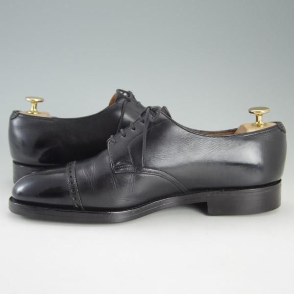 極上★ジョンロブ 7E【貴重★8695ラスト/RUSSEL】ラッセル/オクトーバーソール/パンチドキャップトゥ/カーフ/黒/JOHN LOBB★e527