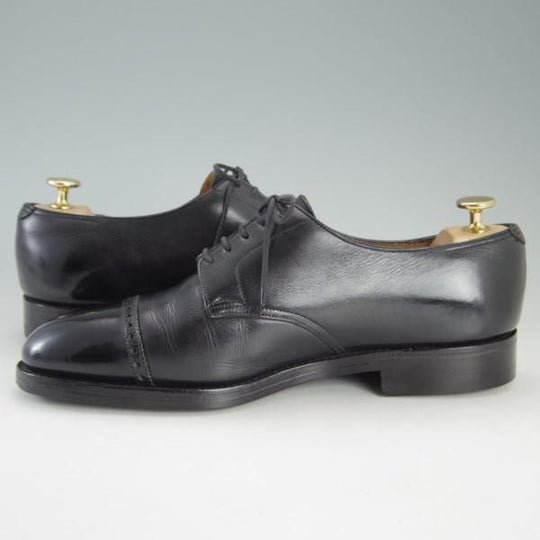 極上★ジョンロブ 7E【貴重★8695ラスト/RUSSEL】ラッセル/オクトーバーソール/パンチドキャップトゥ/カーフ/黒/JOHN LOBB★e527