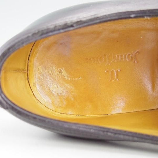 極上★ジョンロブ 7E【貴重★8695ラスト/RUSSEL】ラッセル/オクトーバーソール/パンチドキャップトゥ/カーフ/黒/JOHN LOBB★e527