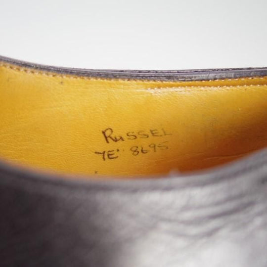 極上★ジョンロブ 7E【貴重★8695ラスト/RUSSEL】ラッセル/オクトーバーソール/パンチドキャップトゥ/カーフ/黒/JOHN LOBB★e527