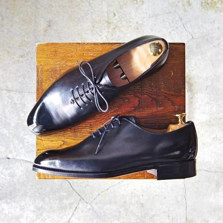 極美品★(スペイン製)YANKO/ヤンコ SIZE 6.5【グッドイヤーウェルテッド製法★ホールカット】104927/カーフ/黒/メンズ★e528