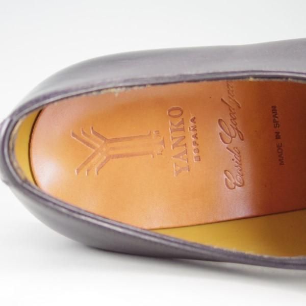 極美品★(スペイン製)YANKO/ヤンコ SIZE 6.5【グッドイヤーウェルテッド製法★ホールカット】104927/カーフ/黒/メンズ★e528