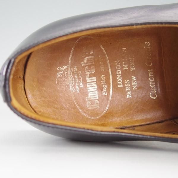 極上★チャーチ 70F/UK7【旧チャーチ★コンサル/CONSUL】73ラスト/3〜4都市ロゴ過渡期/ストレートチップ/カーフ/メンズ/Church's★e531