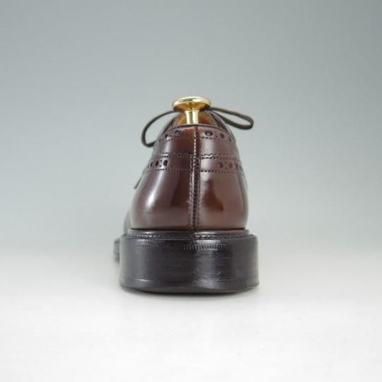 極上★チャーチ 50F/UK5【セミブローグ仕様のグラフトン★100ラスト/Chelmsford】4都市ロゴ/ネバダカーフ/茶/メンズ/Church's★e532