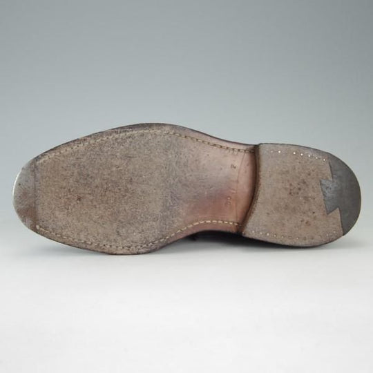 極上★チャーチ 50F/UK5【セミブローグ仕様のグラフトン★100ラスト/Chelmsford】4都市ロゴ/ネバダカーフ/茶/メンズ/Church's★e532