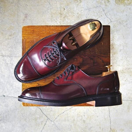 未使用★チャーチ 65G/UK6.5【定価￥154,440-★コードバン仕様/LANCASTER】173ラスト/5都市ロゴ/ストレートチップ/メンズ/Church's★e533