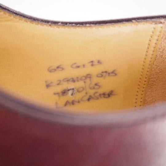 未使用★チャーチ 65G/UK6.5【定価￥154,440-★コードバン仕様/LANCASTER】173ラスト/5都市ロゴ/ストレートチップ/メンズ/Church's★e533