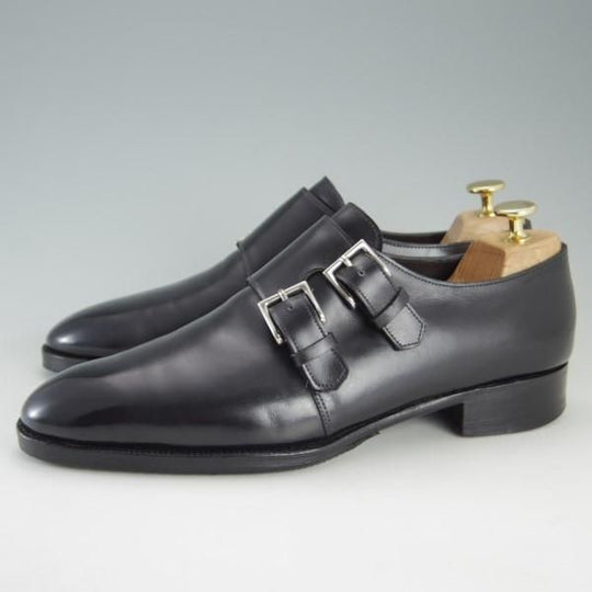 極上★ジョンロブ 7E【定価20万以上★プレステージライン/NASEBY/7000ラスト】ダブルモンク/カーフ/黒/メンズ/JOHN LOBB★e535