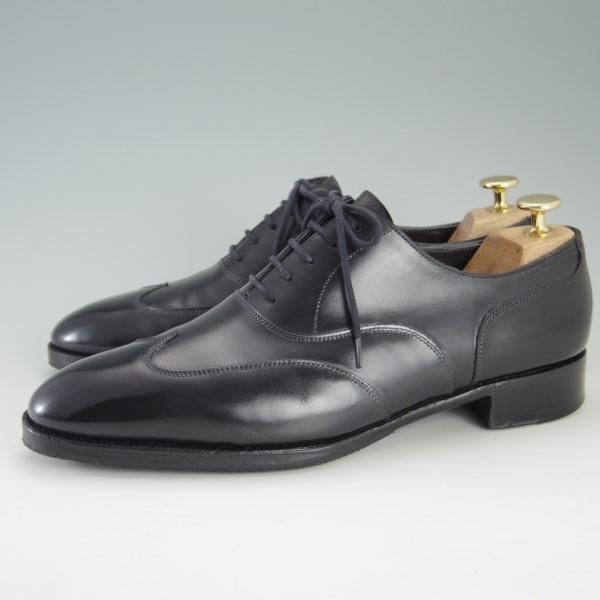 極上★ジョンロブ 7E【定価20万以上★プレステージライン/WARWICK/7000ラスト】ブラインドブローグ/カーフ/黒/メンズ/JOHN LOBB★e536