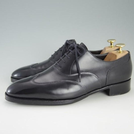 極上★ジョンロブ 7E【定価20万以上★プレステージライン/WARWICK/7000ラスト】ブラインドブローグ/カーフ/黒/メンズ/JOHN LOBB★e536