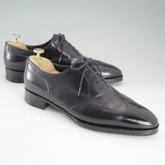 極上★ジョンロブ 7E【定価20万以上★プレステージライン/WARWICK/7000ラスト】ブラインドブローグ/カーフ/黒/メンズ/JOHN LOBB★e536