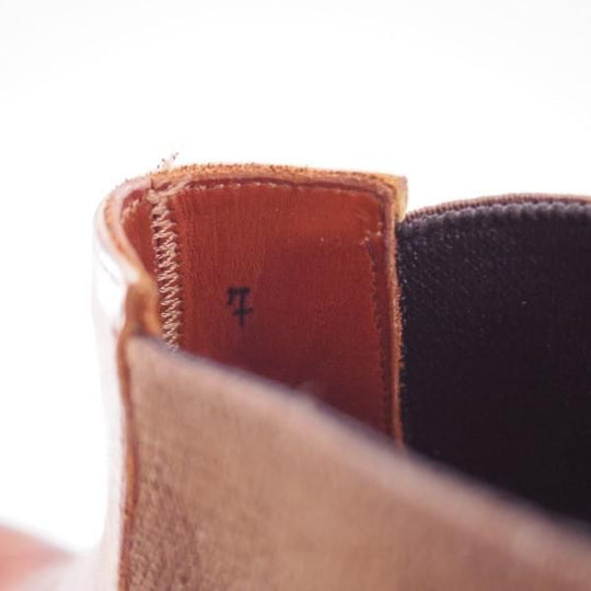 美品★(伊)サントーニ/リミテッドエディション SIZE 7【貴重★伊勢丹別注/Limited Edition】サイドゴアブーツ/カーフ/茶/Santoni★e543