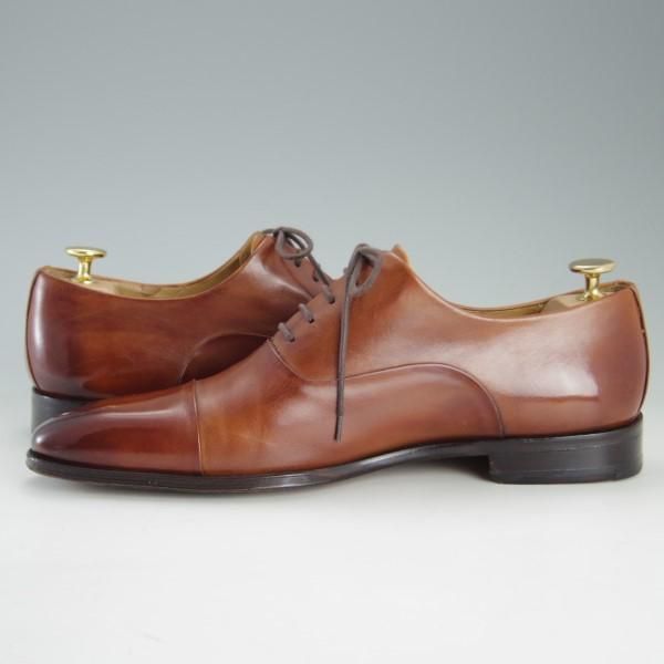 極上★(スペイン製)マグナーニ SIZE 40【ボロネーゼ製法★ストレートチップ/9967】カーフ/茶/メンズ/MAGNANNI★e546