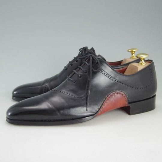 極美品★(スペイン製)マグナーニ SIZE 38【現行定価7万円程度★オパンケ/ボロネーゼ製法】18907/カーフ/黒/MAGNANNI★e547