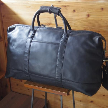 極上★コーチ/COACH【高額★レザー/ボストンバッグ】ショルダーストラップ付/黒/メンズ/ビジネス/バッグ★N5522