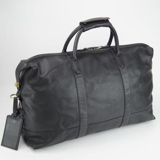 極上★コーチ/COACH【高額★レザー/ボストンバッグ】ショルダーストラップ付/黒/メンズ/ビジネス/バッグ★N5522