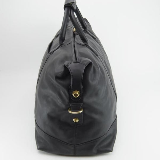 極上★コーチ/COACH【高額★レザー/ボストンバッグ】ショルダーストラップ付/黒/メンズ/ビジネス/バッグ★N5522