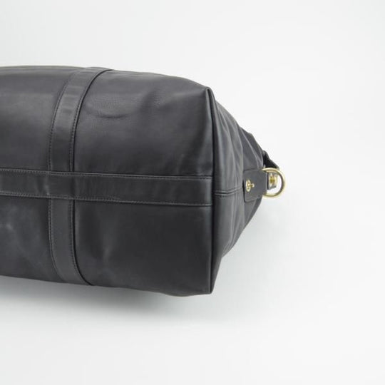 極上★コーチ/COACH【高額★レザー/ボストンバッグ】ショルダーストラップ付/黒/メンズ/ビジネス/バッグ★N5522