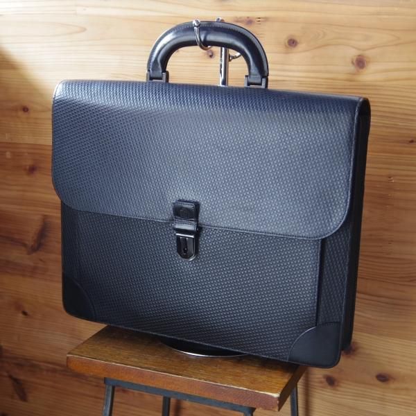 【美品】ダンヒル サイドカー ビジネス　レザー 2WAY ブリーフケース 　黒 Dunhill ダンヒル サイドカー ダブルドキュメントケース